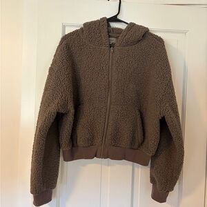 SKIMS Taupe Sherpa Jacket